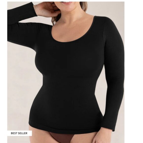 Shapermint Tops - NWT- Shapermint Essentials Long Sleeve Shaping T-shirt. Size 2XL.